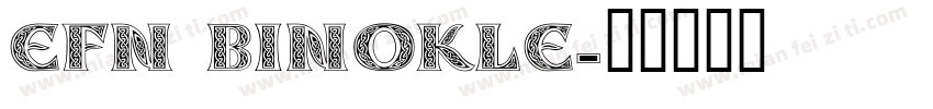 EFN Binokle字体转换